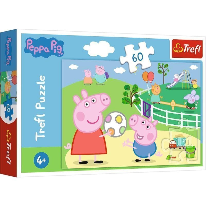 Trefl Puzzle Peppa Pig - Zábava s přáteli 60 dílků