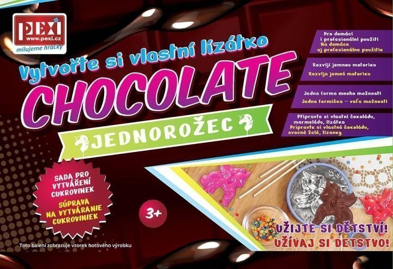 PEXI CHOCOLATE ART Vytvořte si vlastní lízátko- Jednorožec