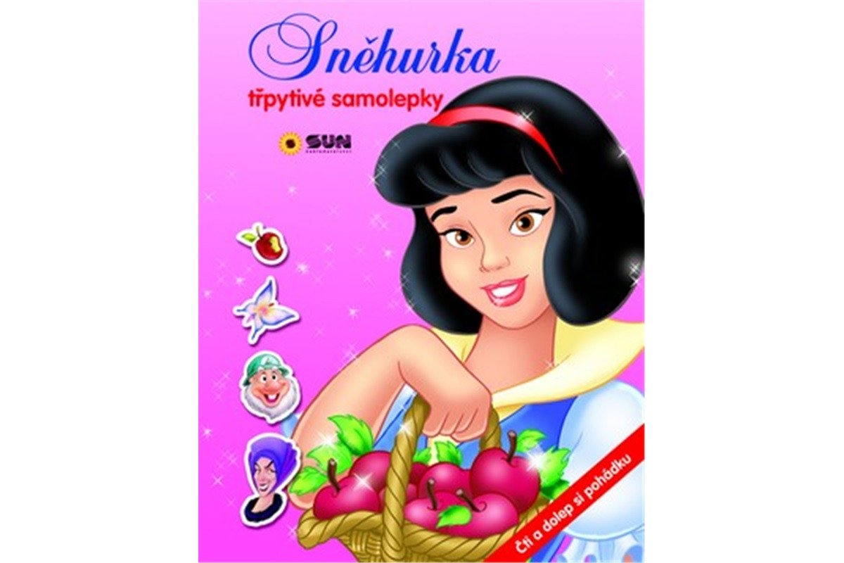 Sněhurka - samolepky čti a dolep pohádku