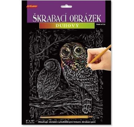 ArtLover Sada Škrabací obrázek - duhový 203 x 254 cmmix 3 motivů