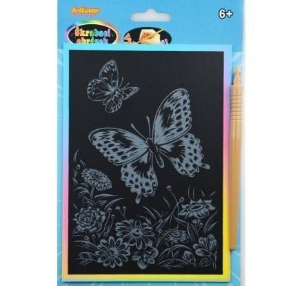 ArtLover Sada Škrabací obrázek - duhový A5mix 3 motivů