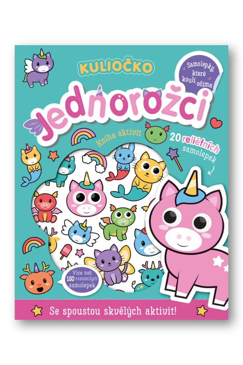 Kuliočko Jednorožci 20 reliéfních samolepek – Isaacs Connie