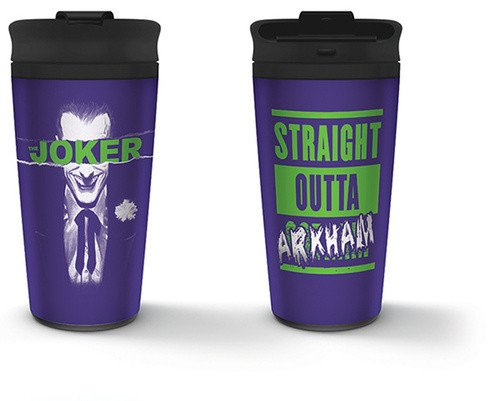 Hrnek Joker - Straight outta Gotham 450 ml cestovní nerezový