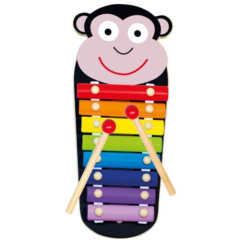 Xylofon kovový - Opička