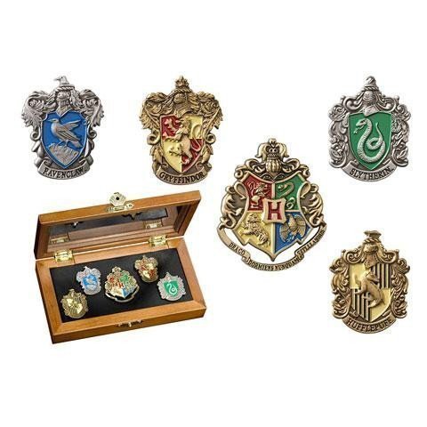 Harry Potter Odznaky Bradavických kolejí sběratelské v dárkovém boxu