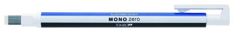 Tombow Gumovací tužka Mono Zero 25 x 5 mm - modrábíláčerná