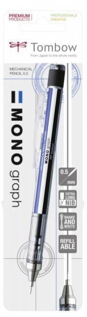 Mikrotužka Tombow MONO graph - modrábíláčerná