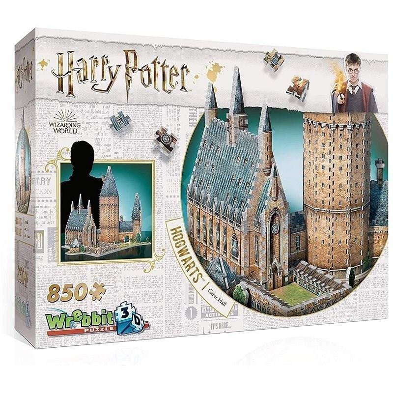 Puzzle 3D Harry Potter Bradavice Velká síň 850 dílků