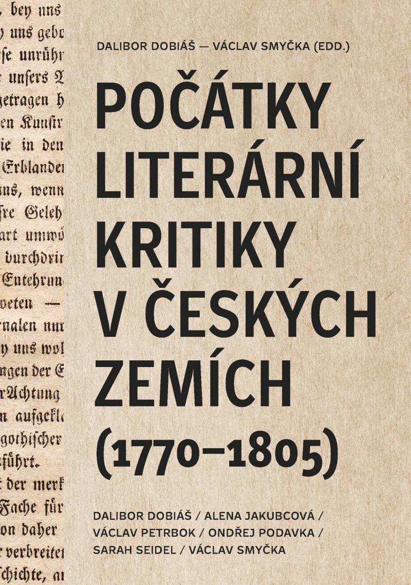 Počátky literární kritiky v českých zemích 1770-1805 – Dobiáš Dalibor