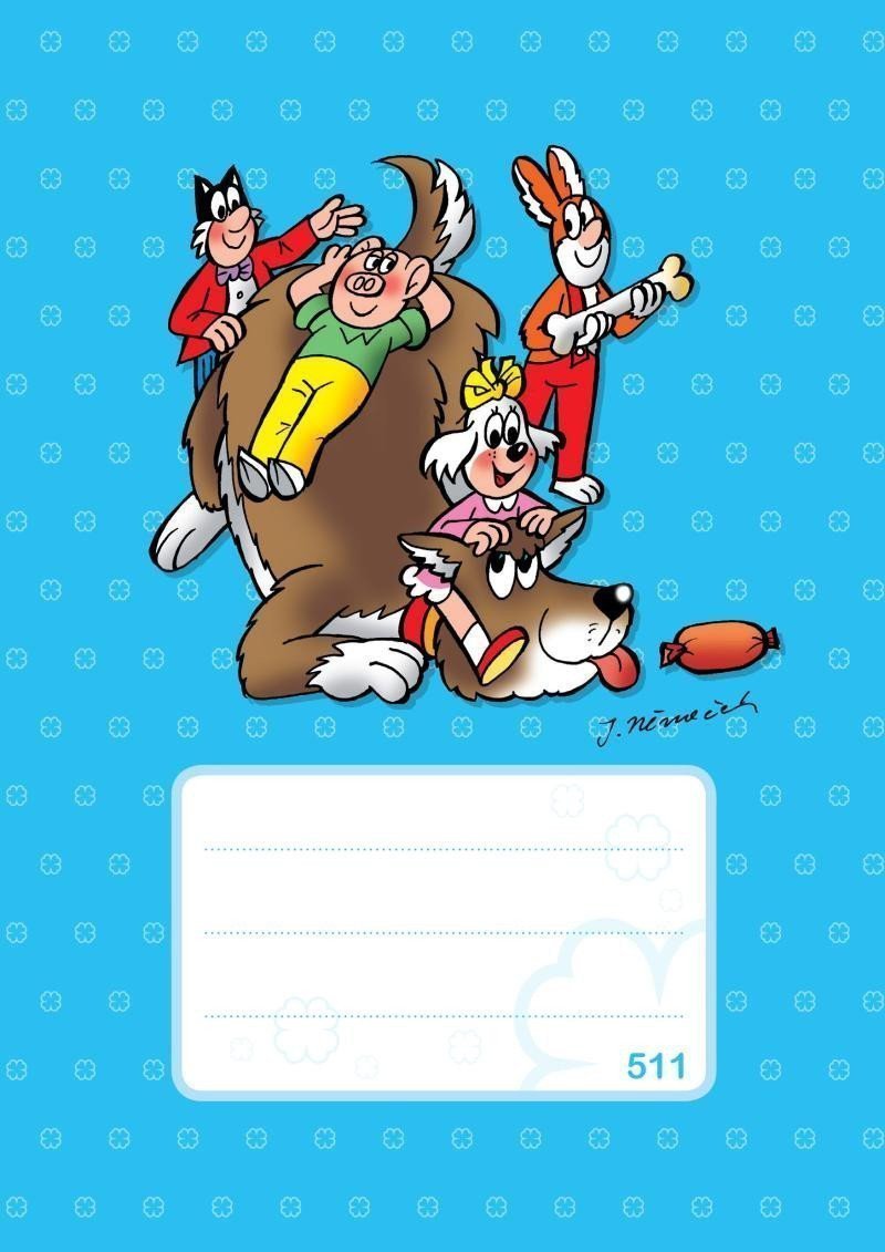 Školní sešit Čtyřlístek 511 - linkovaný A5 10 listů