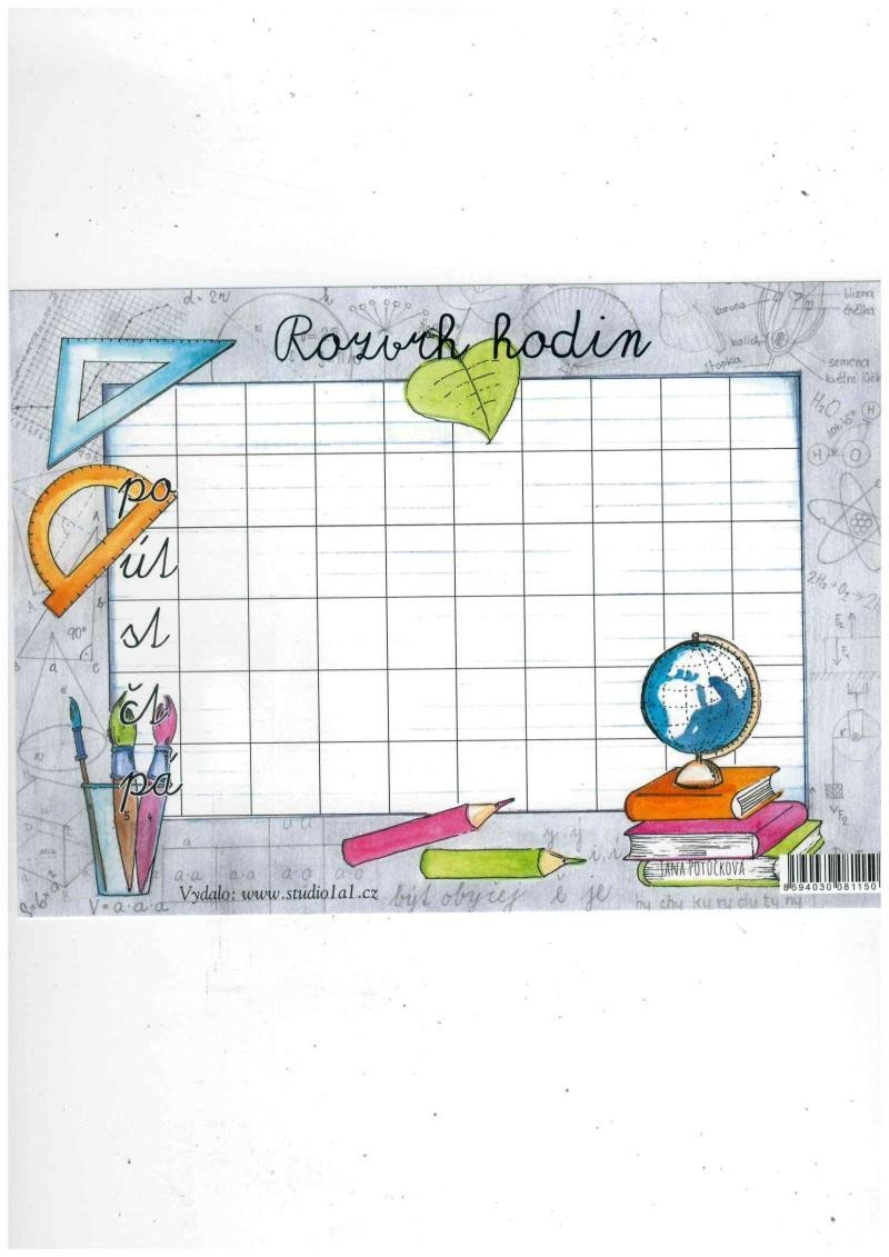 Rozvrh hodin A5 - Vědomosti