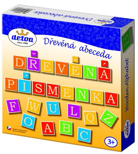 Dřevěná ABECEDA výuková