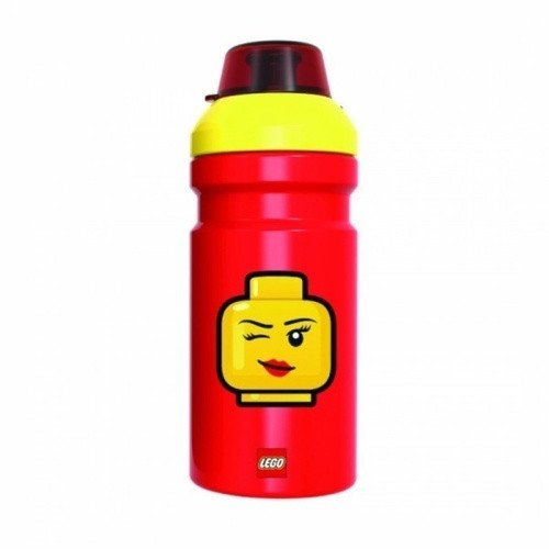 Láhev LEGO ICONIC Girl - žlutáčervená