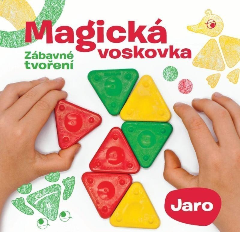 Magická voskovka sada - Jaro knížka voskovky výseky