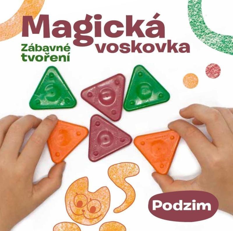 Magická voskovka sada - Podzim knížka voskovky výseky