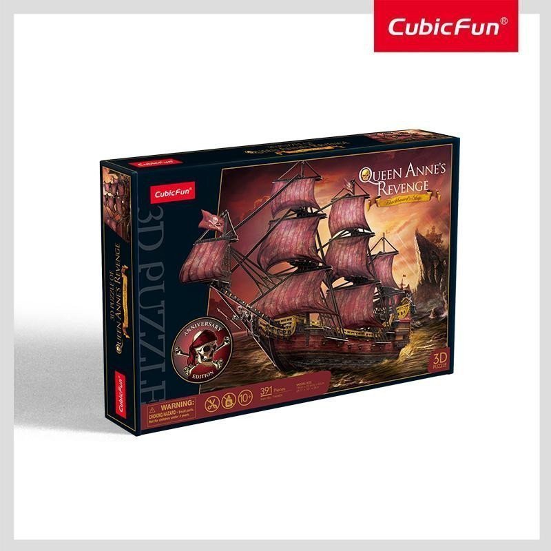 Puzzle 3D LED - Queen Annes Revenge 293 dílků