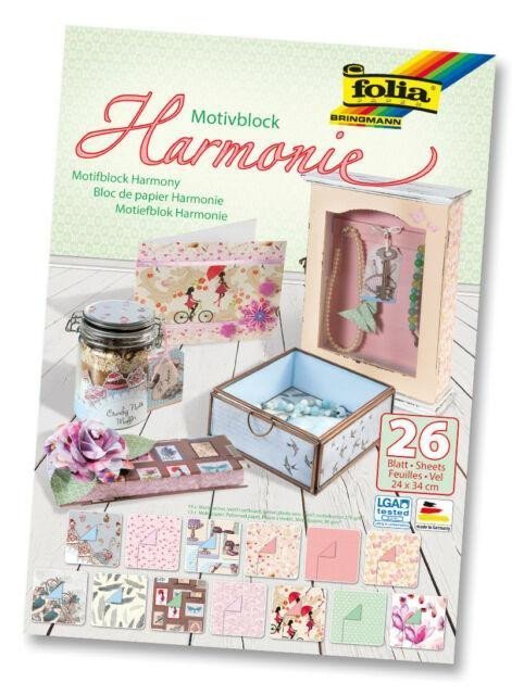 Folia Blok Designových papírů s motivem - Harmonie 26 listů
