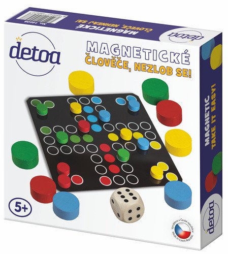 Člověče nezlob se magnetické dřevo - společenská hra