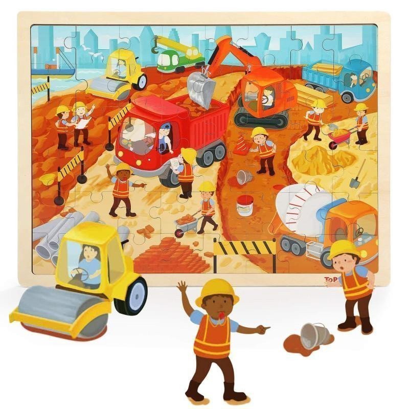 Puzzle Stavba dřevěné