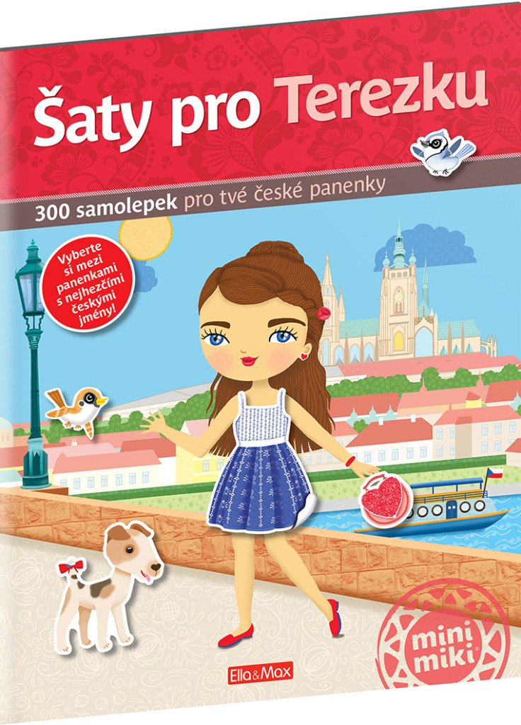 Šaty pro Terezku - 300 samolepek pro tvé české panenky