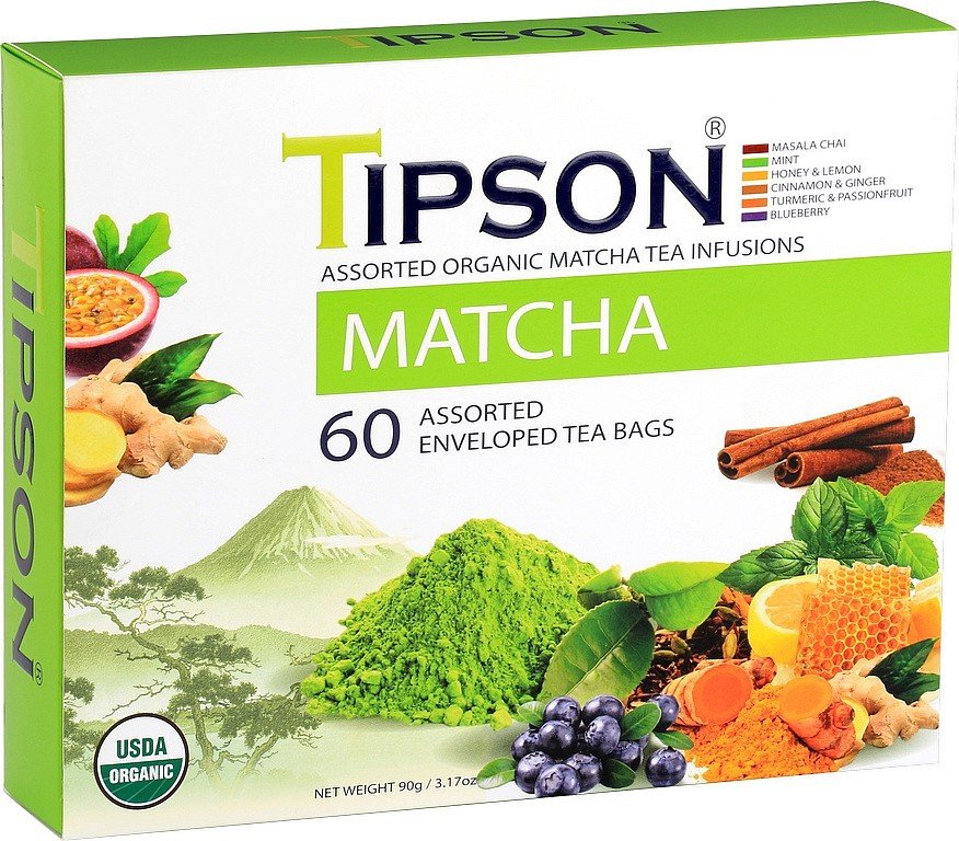 Čaj TIPSON BIO Matcha kazeta 60 ks x 15g