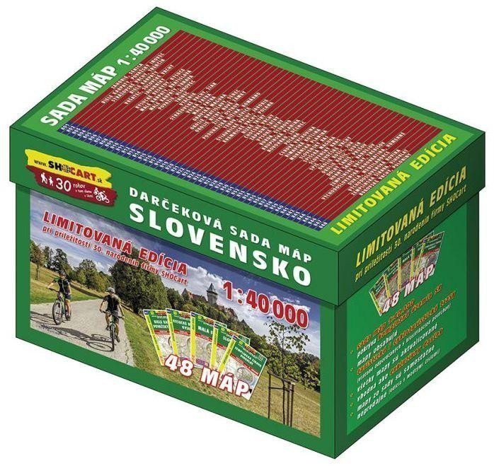Dárková sada map Slovensko 140 000