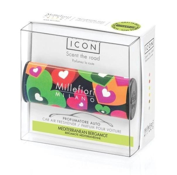 Millefiori Milano Icon Mediterranean Bergamot vůně do auta Cuori Fiori