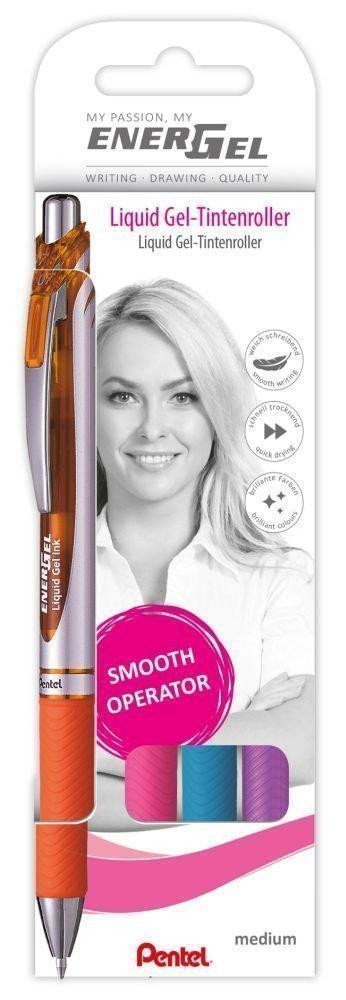 Pero gelové Pentel EnerGel BL77 - cool barvy 07mm 4ks sada