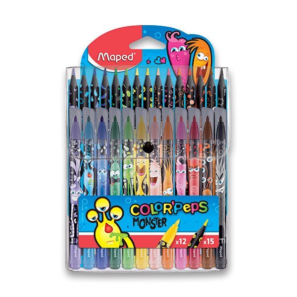 Maped Sada Color Peps Monster Fixy 12ks 15ks pastelek