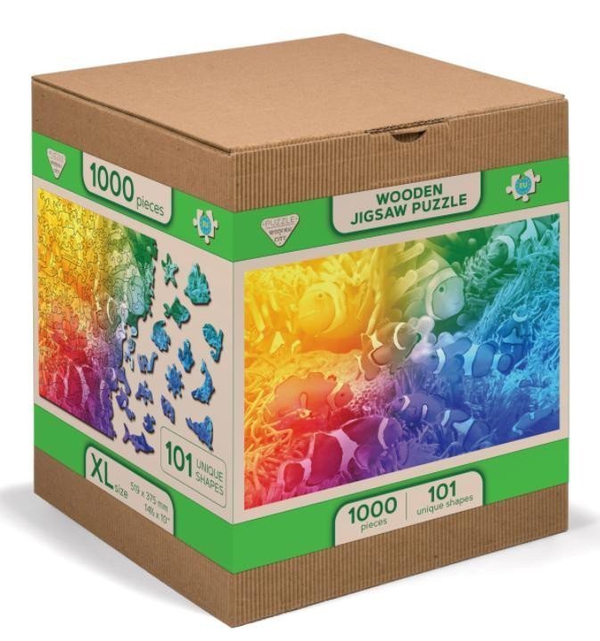 Wooden City Puzzle Ryby v tropech 1010 dílků dřevěné