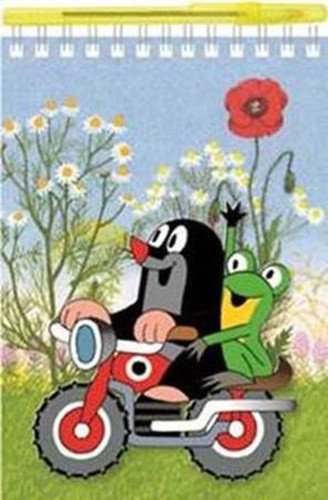 Krtek - Psací sada Blok A5 s kroužkovou vazbou kuličkové pero