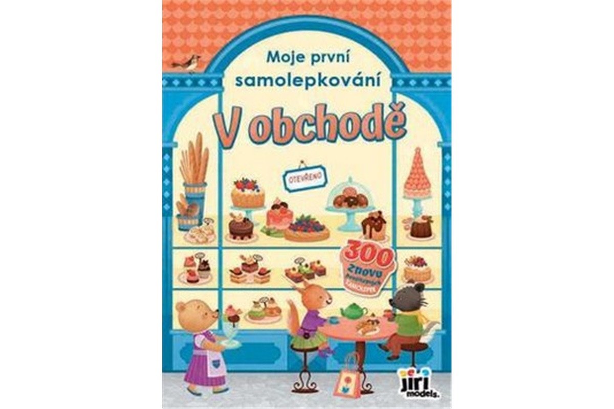 V obchodě - První samolepky