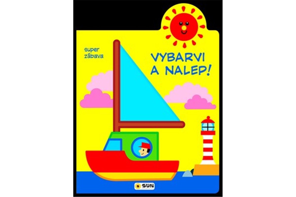 Loďka 2-3 roky Vybarvi a nalep