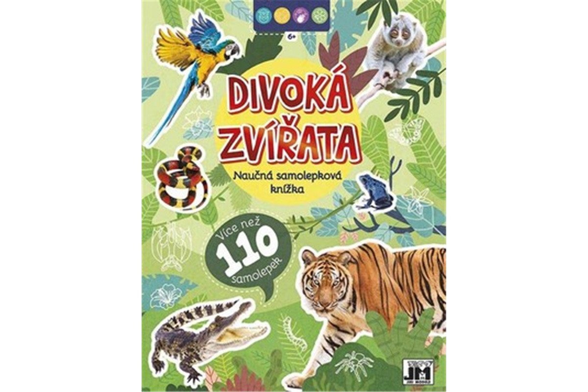 Naučná samolepková knížka Divoká zvířata