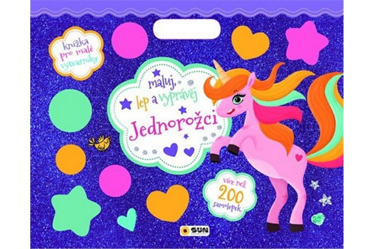 Jednorožci - Maluj lep a vyprávěj 200 samolepek