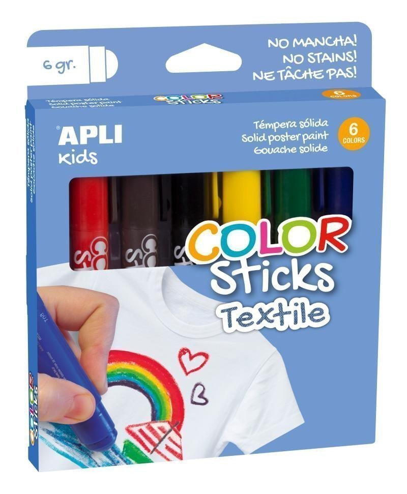 Apli sada barev na textil 6x6 g