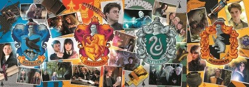 Puzzle Harry Potter - Čtyři bradavické koleje 1000 dílků Panoramatické