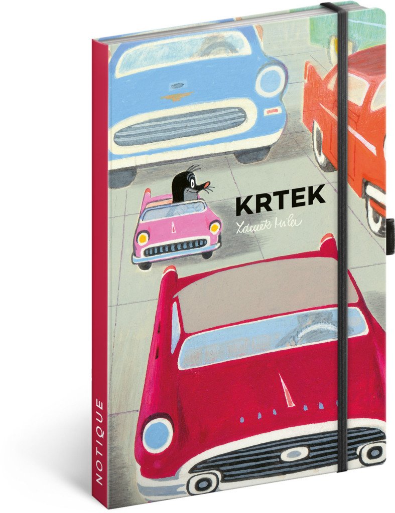 Notes Krtek a autíčko linkovaný 13 × 21 cm