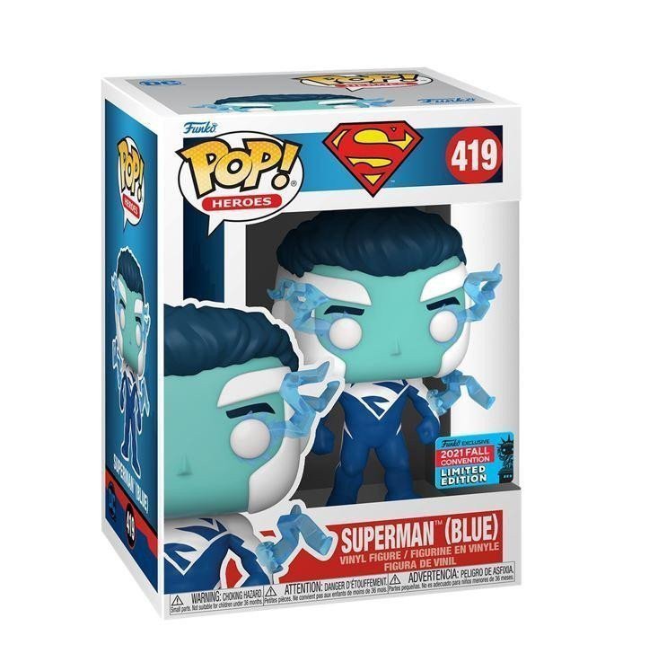 Funko POP Heroes DC - Superman Blue - New York Comic Con Shared Exclusives