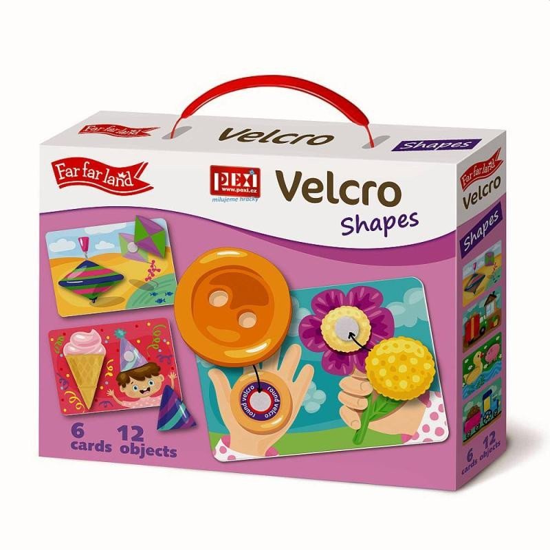 PEXI Velcro skládačky - Tvary Shapes
