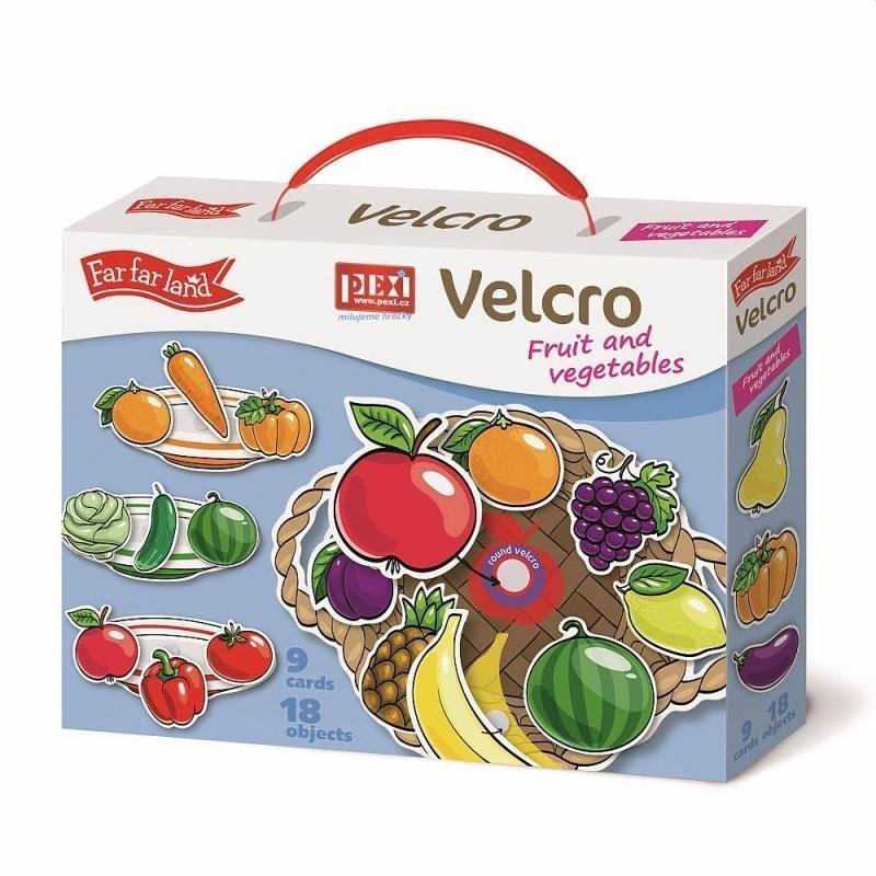 PEXI Velcro skládačky - Ovoce a Zelenina Fruits and Vegetables