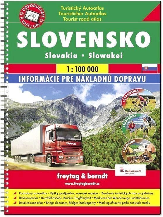 Slovensko autoatlas 1100 000 A4 spirála