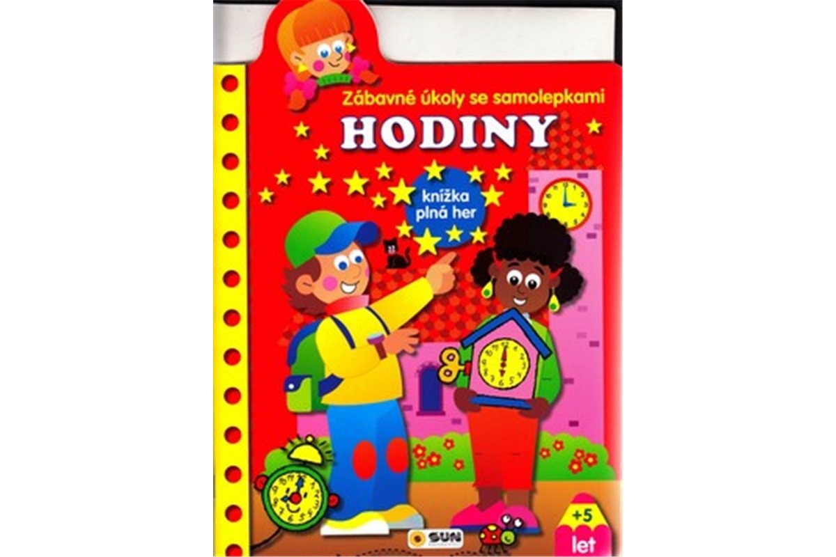 Hodiny - Zábavné úkoly se samolepkami