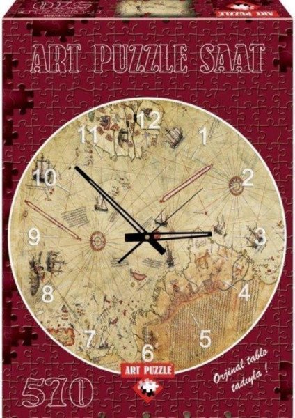 Puzzle hodiny Mapa kapitána Reise 570 dílků