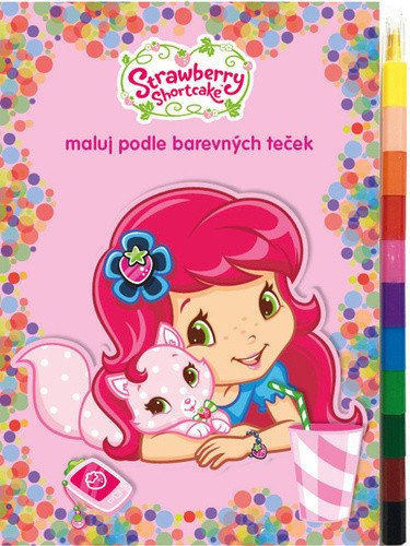Strawberry - Maluj podle barevných teček maxi voskovky