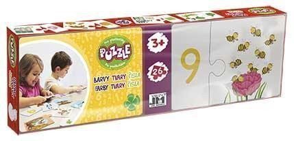 Čísla barvy - Puzzle pro předškoláky