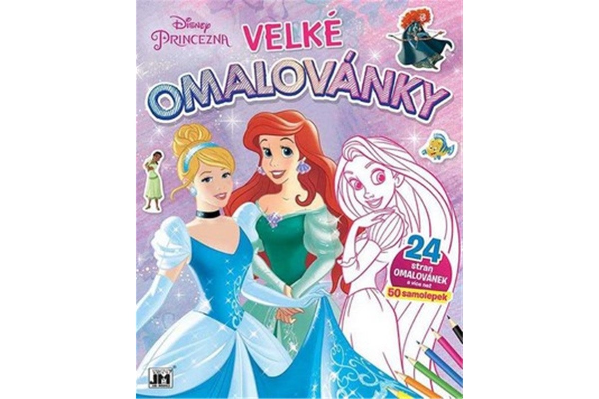 Princezny - Velké omalovánky