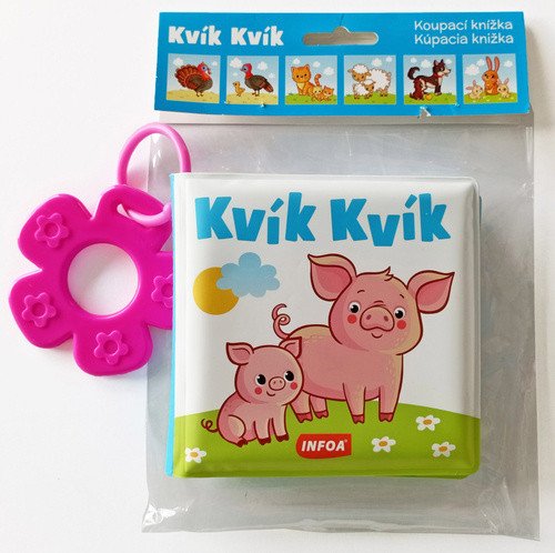 Koupací knížka s kousátkem Kúpacia knížka s hryzátkom - Kvík Kvík