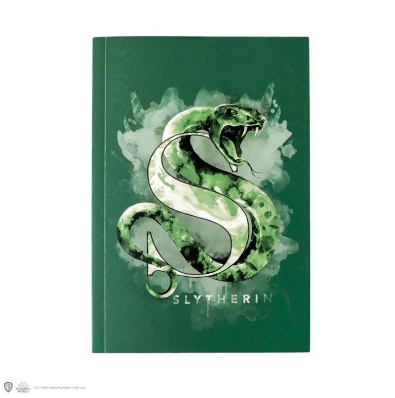 Harry Potter zápisník A5 - Zmijozel akvarel