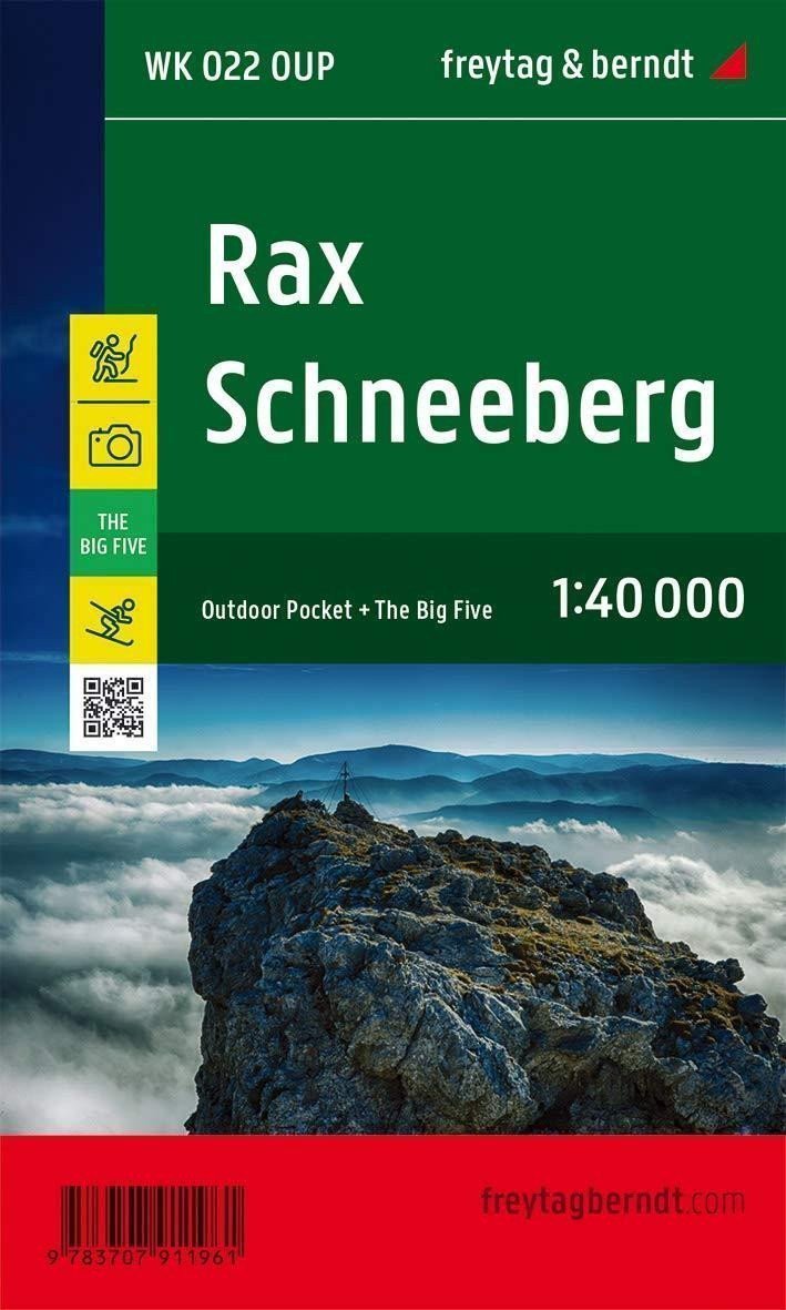 WK 022 OUP Rax - Schneeberg 140 000 turistická mapa kapesní